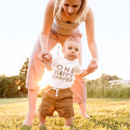 One Happy Camper 1. Geburtstag Party Baby Bodysuit Baby Strampler
