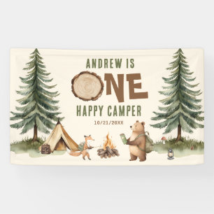 One Happy Camper 1. Geburtstag Vinylbanner Banner