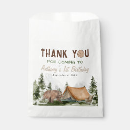 One Happy Camper Bärenwald Danke zum Geburtstag Geschenktütchen