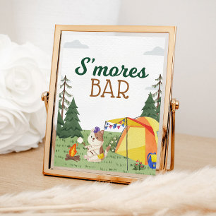 One Happy Camper Geburtstag Camping S'mores Bar Poster