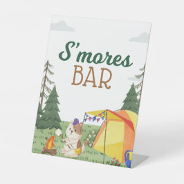 One Happy Camper Geburtstag Camping S'mores Bar Sockelschild
