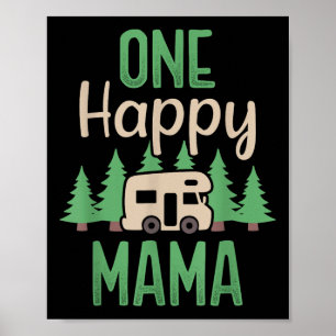 One Happy Camper Happy Mama Erste Geburtstagsparty Poster