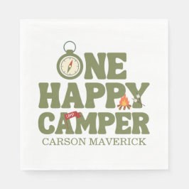 One Happy Camper Kids Birthday Serviette