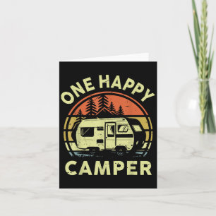 One Happy Camper Mama Vater Funny Rv Camping Klein Karte