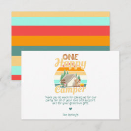 One Happy Camper Thankyou Note Card Mitteilungskarte