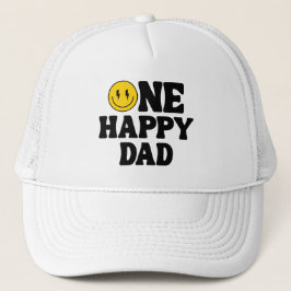 One Happy Dad Matching Birthday Truckerkappe
