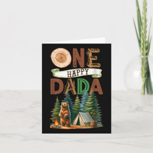 One Happy Dada Camper Erster Geburtstag Camping Bä Karte