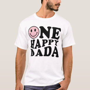 One Happy Dada   Rosa Matching One Family Birthday T-Shirt