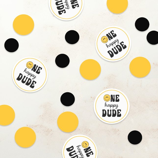 One Happy Dude 1. Geburtstag Konfetti (Von Creator hochgeladen)