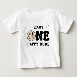 ONE HAPPY DUDE BABY T-SHIRT