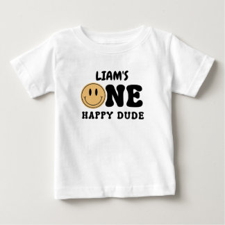 ONE HAPPY DUDE BABY T-SHIRT