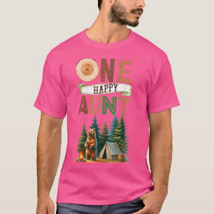 One Happy Tante Camper Erster Geburtstag Camping B T-Shirt
