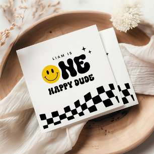 ONE Happy Typ 1. Geburtstag Party Napkins Serviette