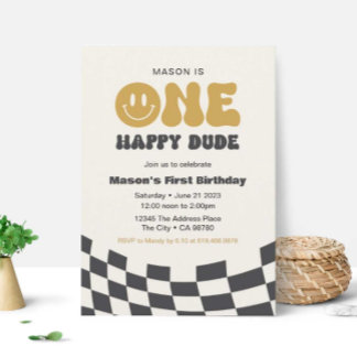 One Happy Typ Birthday Einladung ・ Happy Typ
