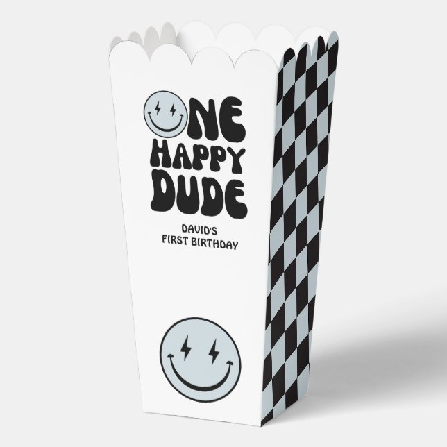 One Happy Typ Blue Happy Face Fevor Box Geschenkschachtel (Vorderseite)