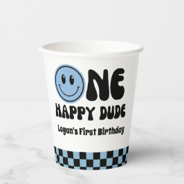 One Happy Typ Boy 1. Geburtstag Pappbecher
