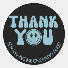 One Happy Typ Boy 1. Geburtstag Party Runder Aufkleber