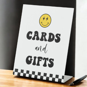 One Happy Typ Boy 1. Geburtstagskarte und Geschenk Sockelschild