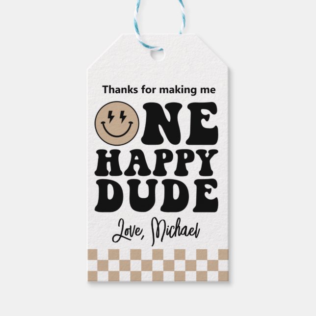 One Happy Typ Fevor Tags Geschenkanhänger (Vorderseite)
