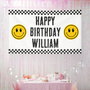 One Happy Typ First Birthday Große Banner