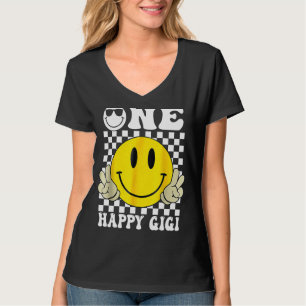 One Happy Typ Gigi Groovy 1st Birthday Family Mat T-Shirt