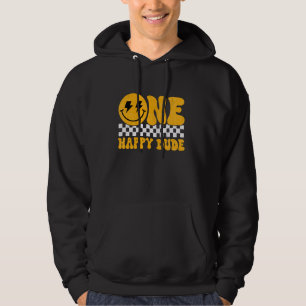 One Happy Typ Groovy 1st Birthday Boys Girls Kind Hoodie