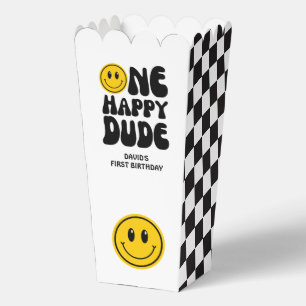 One Happy Typ Karo Gelbe Happy Face Fevor Box Geschenkschachtel
