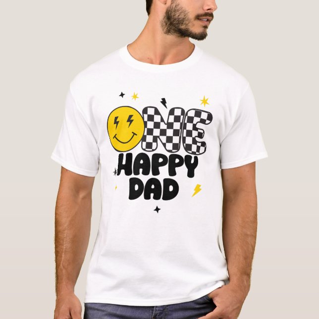ONE Happy Vater Birthday Boy Shirt (Vorderseite)