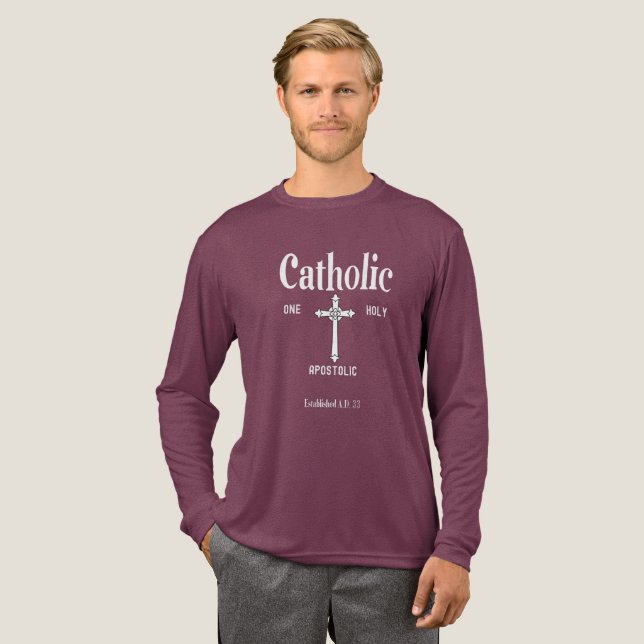 One Holy Catholic Apostolic Church Tri-Blend Shirt (Volle Vorderseite)