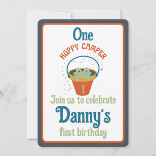 One Hoppy Camper Einladung zum Geburtstag