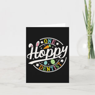 One Hoppy Dentist Bunny Ears Sonnentag Osterhitze Karte