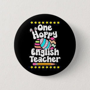 One Hoppy English Teacher Tutor Ausgezeichnete Ost Button