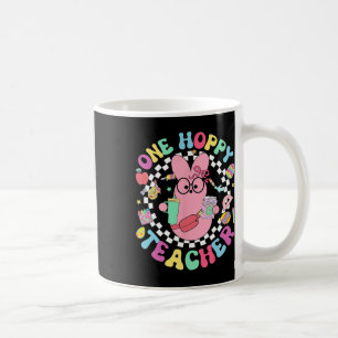 One Hoppy Teacher Bunny Easter Day Eggs Groovy Ret Kaffeetasse