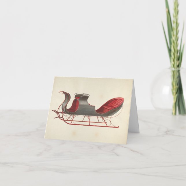 One Horse Open Sleigh - Weihnachten (Vorderseite)