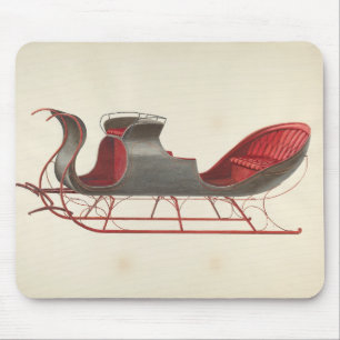 One Horse Open Sleigh - Weihnachten Mousepad