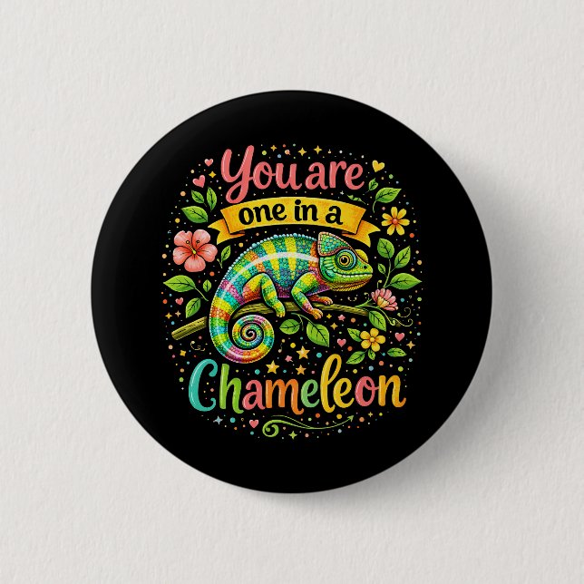 One in a Chameleon Button (Vorderseite)