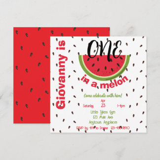 One in a Melon 1. Geburtstagsfeier Quadrat