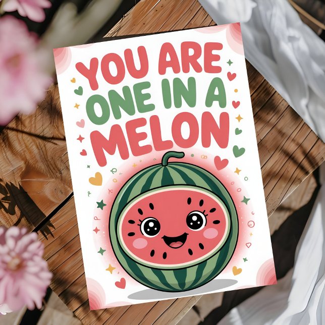 One in a Melon Birthday Card Karte (Von Creator hochgeladen)