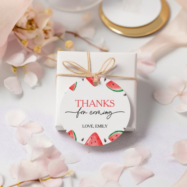 One in A Melon Birthday Watermelon Vielen Dank Geschenkanhänger (Von Creator hochgeladen)