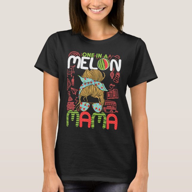 One In A Melon Mama  Watermelon Family Matching Ou T-Shirt (Vorderseite)