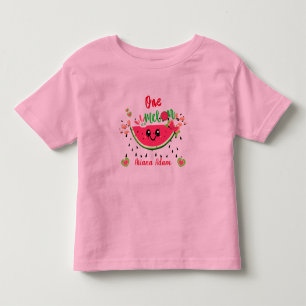One In A Melon Wassermelone 1. Geburtstag Mädchen Kleinkind T-shirt