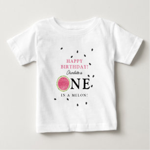 One in a Melon Wassermelone Sommer Geburtstag Kind Baby T-shirt