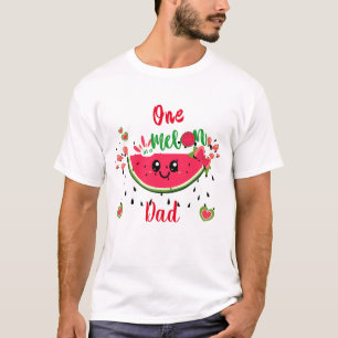 One in A Melon Watermelon Birthday Party Vater T-Shirt