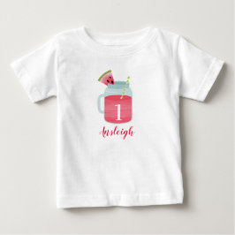 One In a Melon Watermelon Drink 1. Geburtstag Baby T-shirt