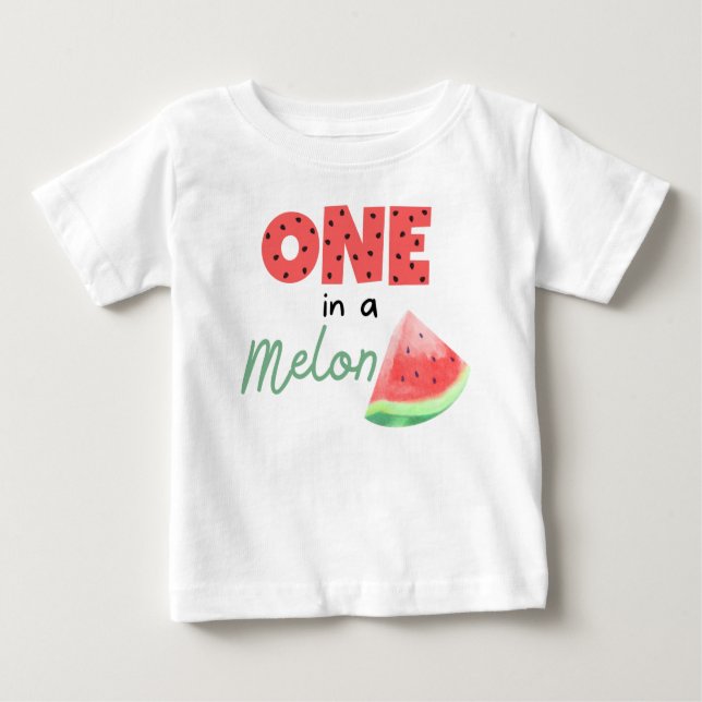 One in einem Melon First Birthday Shirt (Vorderseite)