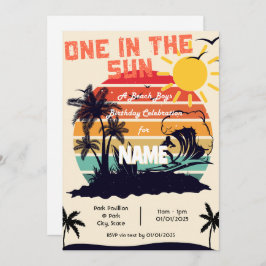 One in the Sun, a Beach Boys Birthday Invitation Einladung