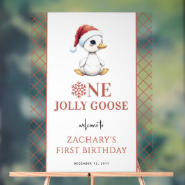 One Jolly Goose Modern First Birthday Welcome Sign Acrylschild