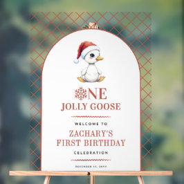One Jolly Goose Modern First Birthday Welcome Sign Acrylschild
