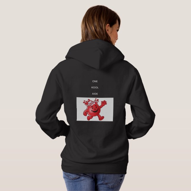 "ONE KOOL AIDE" Damen-Hoodie Hoodie (Schwarz voll)