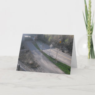 "One Lane Underpass" Get Well Card Karte